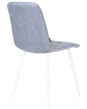 Стул обеденный DOBRIN CHILLY ROMBO, Серо-голубой Simple 26, основание белый в Уфе - ufa.ok-mebel.com | фото 4