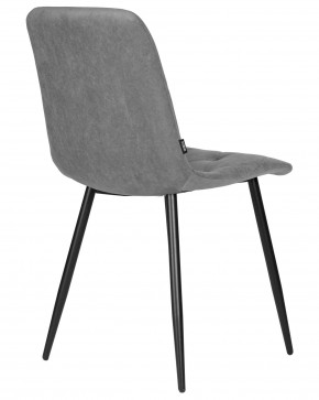 Стул обеденный DOBRIN CHILLY ROMBO, Серый Simple 33, основание черное в Уфе - ufa.ok-mebel.com | фото 4