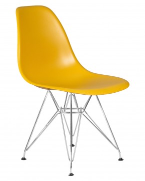 Стул обеденный DOBRIN DSR, ножки хром, цвет горчичный (Y-03) в Уфе - ufa.ok-mebel.com | фото 2