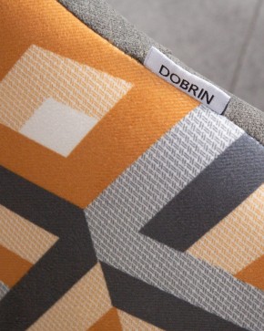 Стул обеденный DOBRIN MARKUS, ЭМАЛЬ ЧЕРНЫЙ МУАР ткань Candy Graphite+Escada Ochre в Уфе - ufa.ok-mebel.com | фото 10