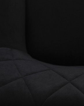 Стул обеденный DOBRIN ROBY, ЭМАЛЬ ЧЕРНЫЙ МУАР велюр Catania Black в Уфе - ufa.ok-mebel.com | фото 3