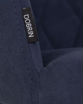 Стул обеденный DOBRIN ROBY, ЭМАЛЬ ЧЕРНЫЙ МУАР велюр Catania Dark Blue в Уфе - ufa.ok-mebel.com | фото 9