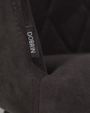 Стул обеденный DOBRIN ROBY, ЭМАЛЬ ЧЕРНЫЙ МУАР велюр Catania Espresso в Уфе - ufa.ok-mebel.com | фото 9