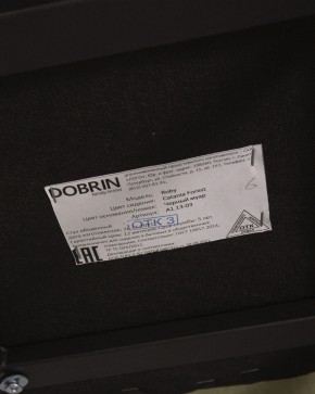 Стул обеденный DOBRIN ROBY, ЭМАЛЬ ЧЕРНЫЙ МУАР велюр Catania Forest в Уфе - ufa.ok-mebel.com | фото 12