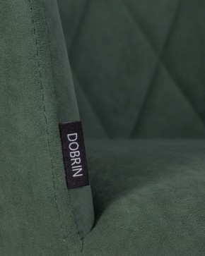 Стул обеденный DOBRIN ROBY, ЭМАЛЬ ЧЕРНЫЙ МУАР велюр Catania Izumrud в Уфе - ufa.ok-mebel.com | фото 9