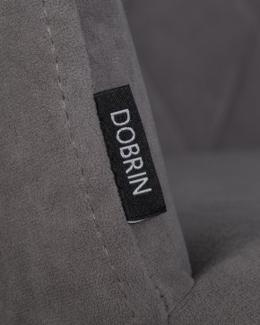 Стул обеденный DOBRIN ROBY, ЭМАЛЬ ЧЕРНЫЙ МУАР велюр Catania Stone в Уфе - ufa.ok-mebel.com | фото 7