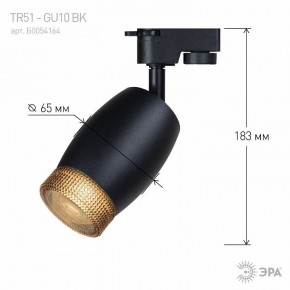 Светильник на штанге Эра  TR51 - GU10 BK в Уфе - ufa.ok-mebel.com | фото 4