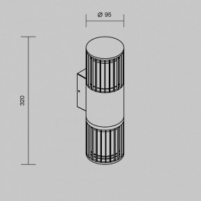 Светильник на штанге Maytoni Alura O492WL-02GF в Уфе - ufa.ok-mebel.com | фото 5