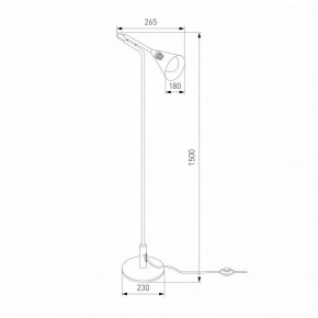 Торшер Eurosvet Enigma 01187/1 черный в Уфе - ufa.ok-mebel.com | фото 4