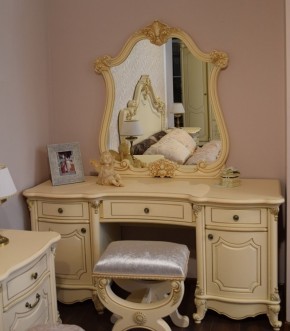 Туалетный стол + Зеркало Мона Лиза (крем) в Уфе - ufa.ok-mebel.com | фото 6