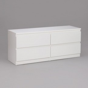 Тумба КАСТОР длинная с четырьмя ящиками, цвет белый в Уфе - ufa.ok-mebel.com | фото