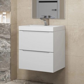 Тумба под раковину Uperwood Tanos 50 см, подвесная, белая матовая в Уфе - ufa.ok-mebel.com | фото