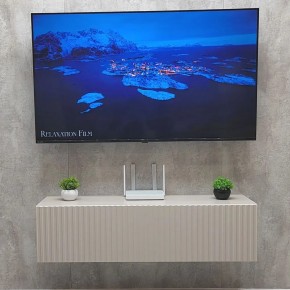 Тумба подвесная под ТВ LINES MTV4-MA 1150 Бежевый (Леда-М 10.1.5) в Уфе - ufa.ok-mebel.com | фото 2