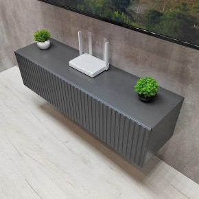 Тумба подвесная под ТВ LINES MTV4-MA 1150 Темно-серый (Графит-M 10.1.25) в Уфе - ufa.ok-mebel.com | фото 2
