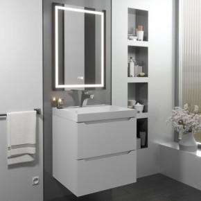 Тумба с раковиной Uperwood Tanos 50 см, подвесная, белая матовая в Уфе - ufa.ok-mebel.com | фото