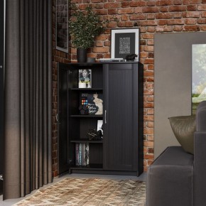 Тумба СИРИУС двухдверная высокая, цвет Дуб Венге в Уфе - ufa.ok-mebel.com | фото 4