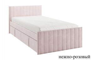 ТВИКС Кровать с ящиками 900 (нежно-розовый) в Уфе - ufa.ok-mebel.com | фото