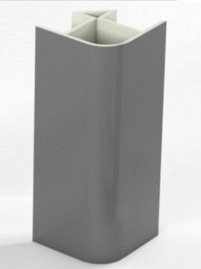 Угловое соединение для цоколя 90 гр. h100 мм (Алюминий, Белый, Черный, Сонома) в Уфе - ufa.ok-mebel.com | фото 1