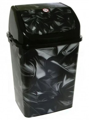 Ведро для мусора "Камелия" "Атлас" 18л черное 1/12 в Уфе - ufa.ok-mebel.com | фото