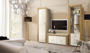 Витрина 1-ств. для посуды  Тиффани Premium слоновая кость/золото (ТФВ3-1С(П) в Уфе - ufa.ok-mebel.com | фото 2