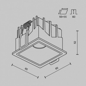 Встраиваемый светильник Maytoni Alfa LED DL043-01-10W3K-SQ-W-1 в Уфе - ufa.ok-mebel.com | фото 8