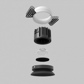 Встраиваемый светильник Maytoni Round DL058-12W2.7K-TRS-B в Уфе - ufa.ok-mebel.com | фото 5