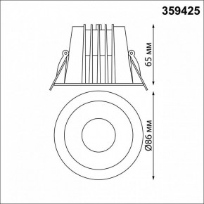 Встраиваемый светильник Novotech Lang 359425 в Уфе - ufa.ok-mebel.com | фото 8
