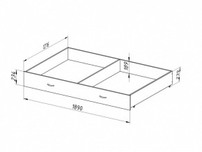 Ящик для металлических кроватей 120*190 (Венге) в Уфе - ufa.ok-mebel.com | фото 2