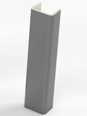 Торцевая заглушка  для цоколя h100 мм (Алюминий, Белый, Черный, Сонома) в Уфе - ufa.ok-mebel.com | фото