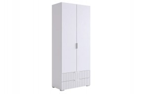 ЗЕФИР Шкаф двухдверный 108.01 (белый муар) в Уфе - ufa.ok-mebel.com | фото