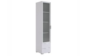ЗЕФИР Шкаф однодверный 107.03 (белый муар) в Уфе - ufa.ok-mebel.com | фото