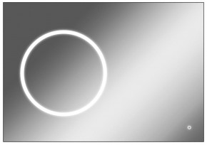 Зеркало Eclipse 100 black с подсветкой Sansa (SE1032Z) в Уфе - ufa.ok-mebel.com | фото