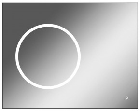 Зеркало Eclipse 90 black с подсветкой Sansa (SE1031Z) в Уфе - ufa.ok-mebel.com | фото