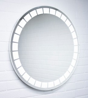 Зеркало Маскат 700х700 с подсветкой Домино (GL7057Z) в Уфе - ufa.ok-mebel.com | фото 3
