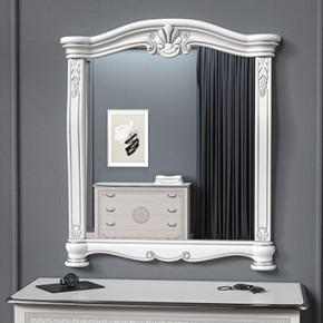 Зеркало в раме (12.150) Грация (белый/серебро) в Уфе - ufa.ok-mebel.com | фото